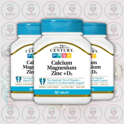 21st Century Calcium, Magnesium, Zinc +D3 - 90 Tablets in Bangladesh Image 02