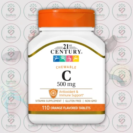 21st Century Vitamin C - 500 mg - 110 Orange Flavored Chewable Tablets in Bangladesh Image 01