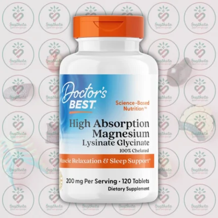 Doctor's Best High Absorption Magnesium Lysinate Glycinate - 200 mg - 120 Tablets in Bangladesh Image 01