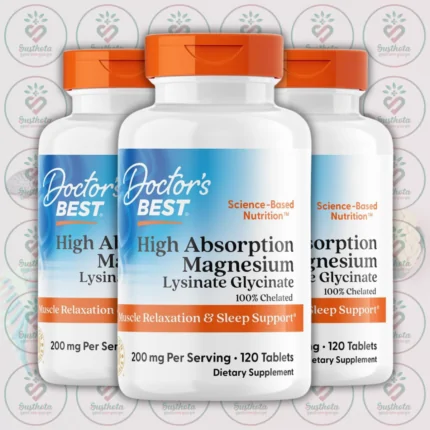 Doctor's Best High Absorption Magnesium Lysinate Glycinate - 200 mg - 120 Tablets in Bangladesh Image 02