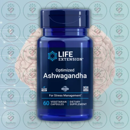 Life Extension Optimized Ashwagandha - 125 mg - 60 Vegetarian Capsules in Bangladesh Image 01