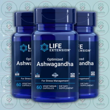 Life Extension Optimized Ashwagandha - 125 mg - 60 Vegetarian Capsules in Bangladesh Image 02