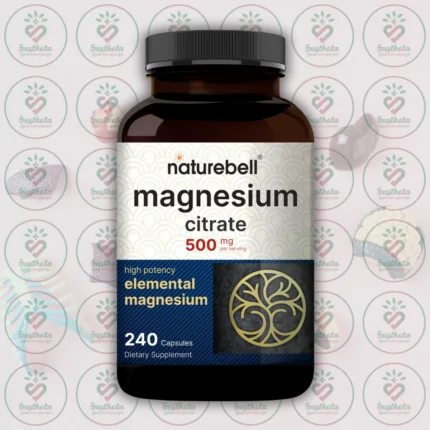 NatureBell Magnesium Citrate – 500 mg – 240 Capsules in Bangladesh Image 01