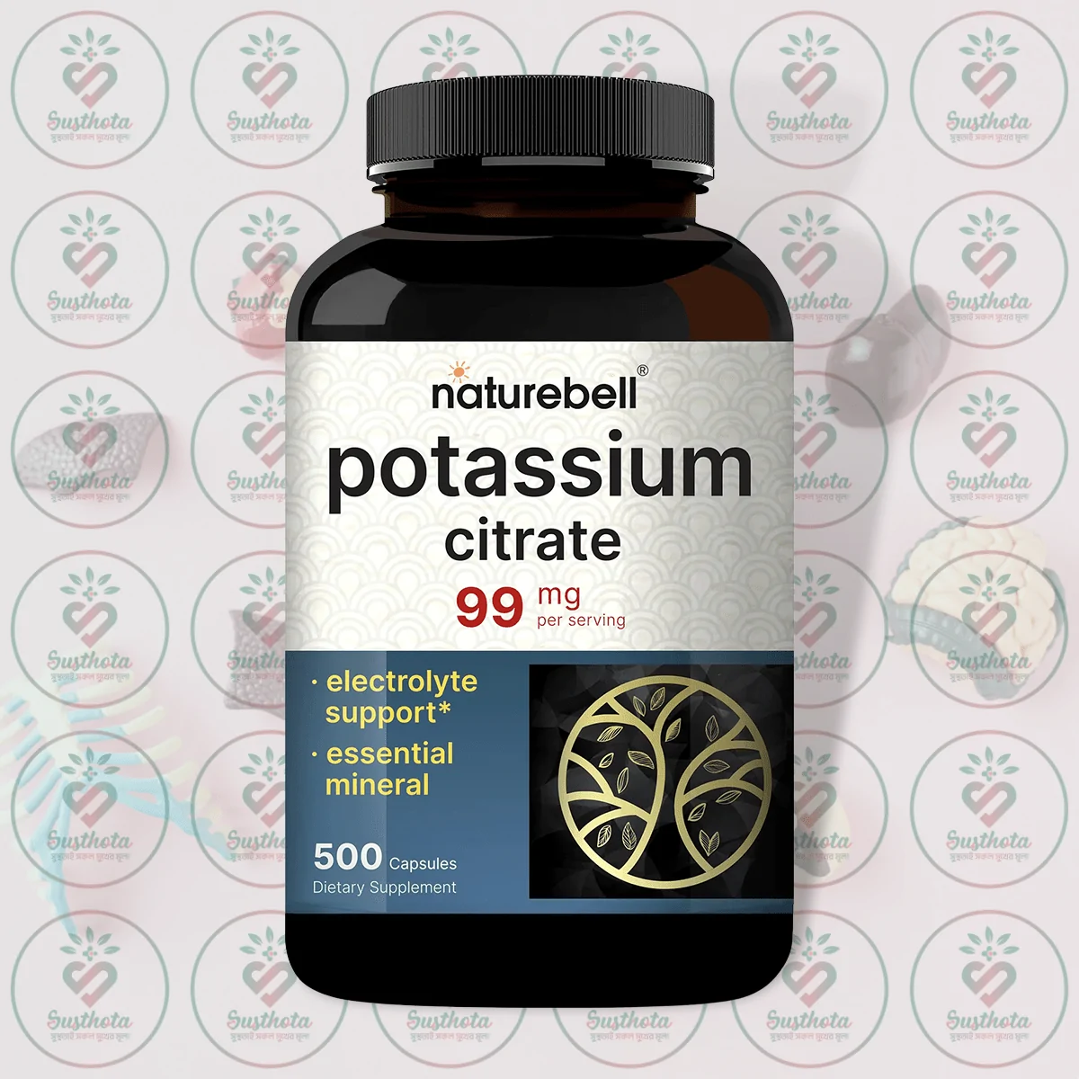 Naturebell Potassium Citrate - 99 Mg - 500 Capsules In Bangladesh Image 01