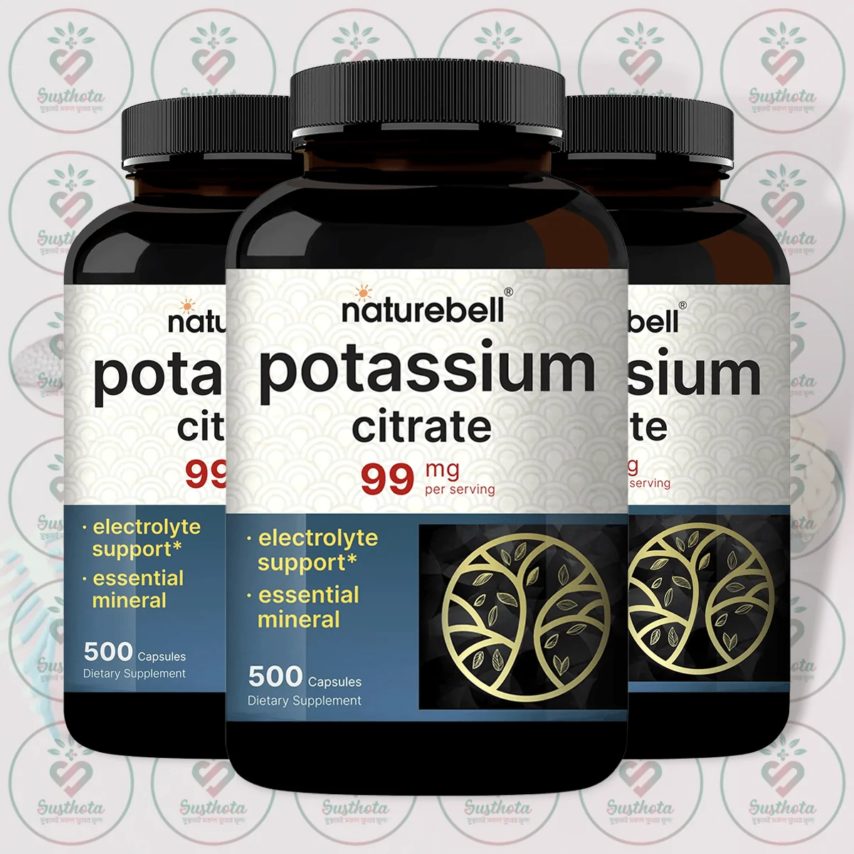 Naturebell Potassium Citrate - 99 Mg - 500 Capsules In Bangladesh Image 02