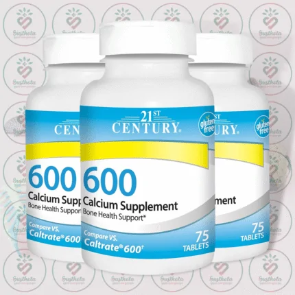 21st Century Calcium – 600 mg – 75 Tablets in Bangladesh Image 02