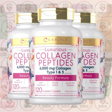 Carlyle Luxurious Collagen Peptides – 6000 mg – 120 Coated Caplets in Bangladesh Image 02