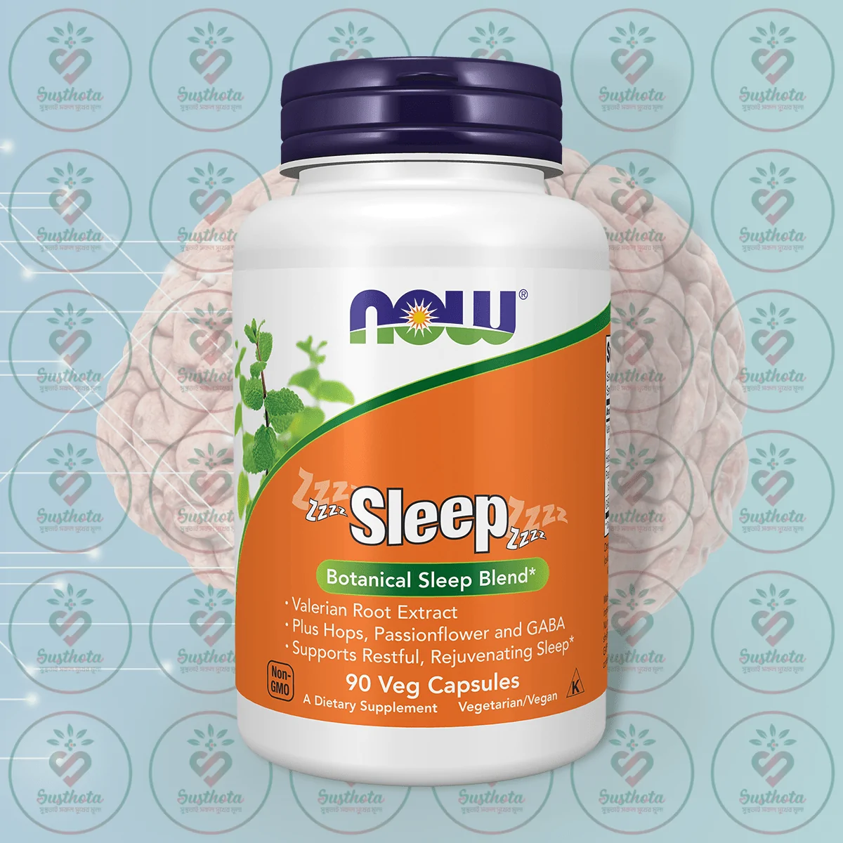 Now Sleep Botanical Sleep Blend - 90 Veg Capsules In Bangladesh Image 01