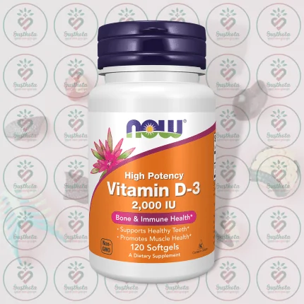 NOW Vitamin D-3 – 2,000 IU – 120 Softgels in Bangladesh Image 01