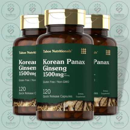Tahoe Nutritionals Korean Panax Ginseng – 1500mg – 120 Quick Release Capsules in Bangladesh Image 02