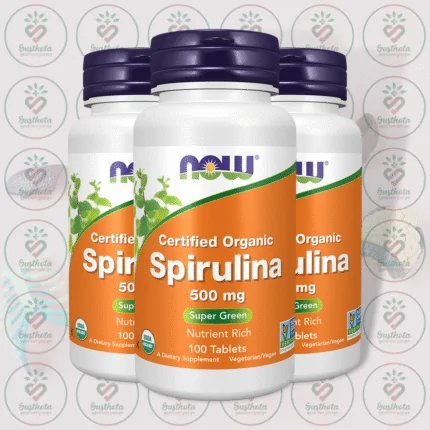 NOW Certified Organic Spirulina – 500 mg – 100 Tablets in Bangladesh Image 02