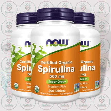 NOW Certified Organic Spirulina – 500 mg – 200 Tablets in Bangladesh Image 02