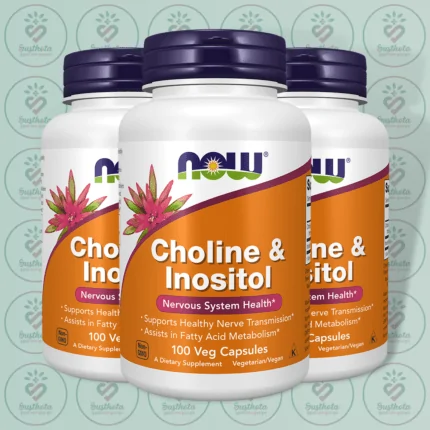 NOW Choline & Inositol – 250 mg Each – 100 Veg Capsules in Bangladesh Image 02