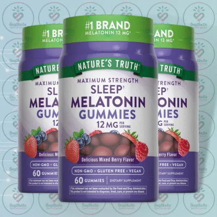 Nature's Truth Maximum Strength Sleep Melatonin Gummies - 12 mg - 60 Gummies in Bangladesh Image 02