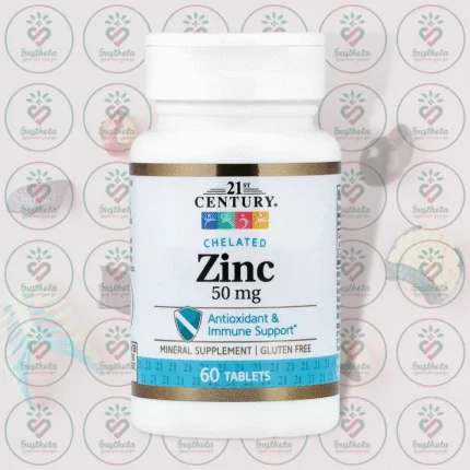 21st Century Chelated Zinc - 50 mg - 60 Tablets in Bangladesh Image 01