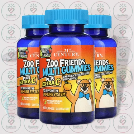 21st Century Zoo Friends Multi Gummies Plus Extra C - 60 Gummies in Bangladesh Image 02