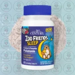 21st Century Zoo Friends Sleep Children's Chewable Melatonin – 1 mg – 60 Chewable Tablets in Bangladesh Image 01