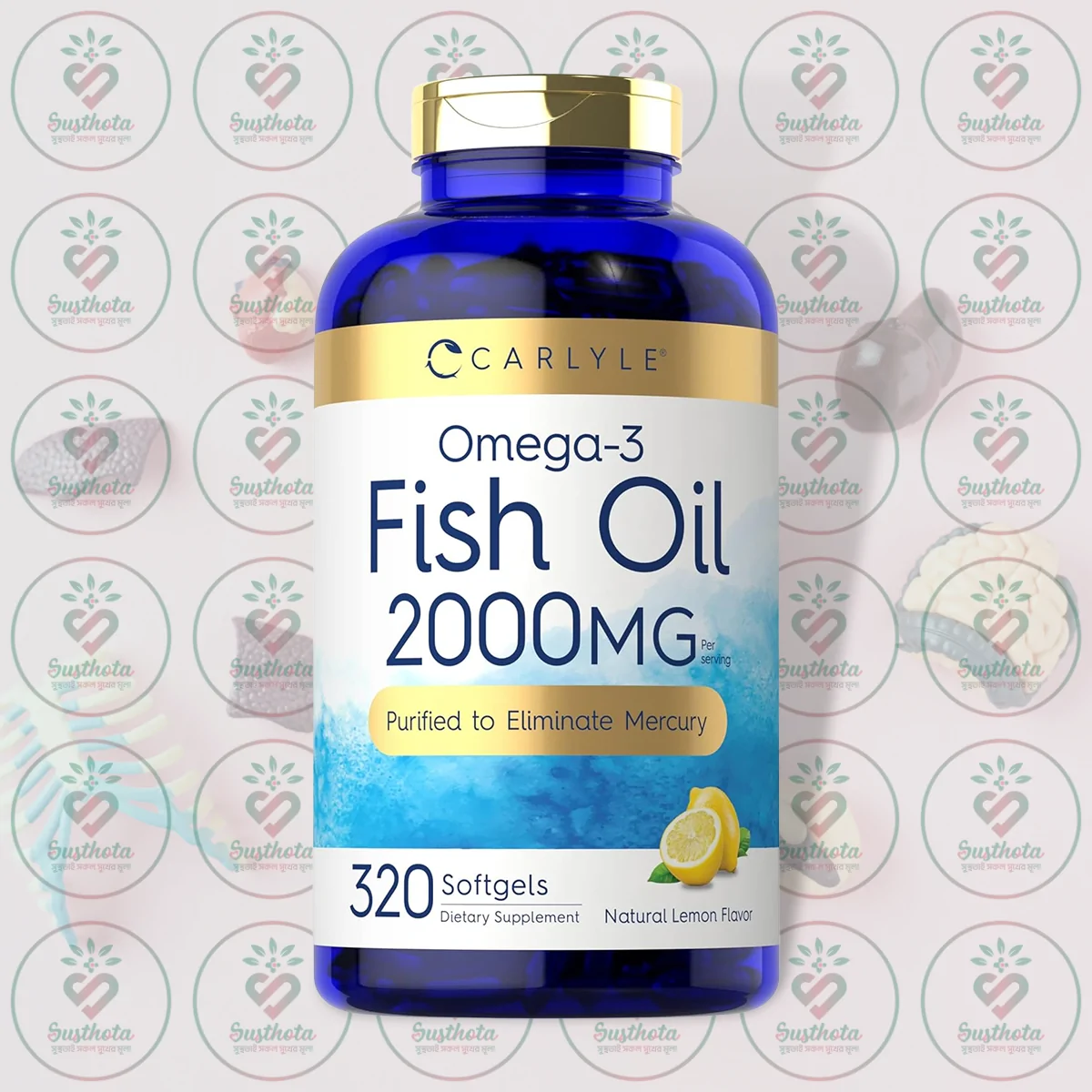 Carlyle Omega-3 Fish Oil – 2000Mg – 320 Softgels In Bangladesh Image 01 Carlyle Omega-3 Fish Oil – 2000Mg – 320 Softgels In Bangladesh Image 01