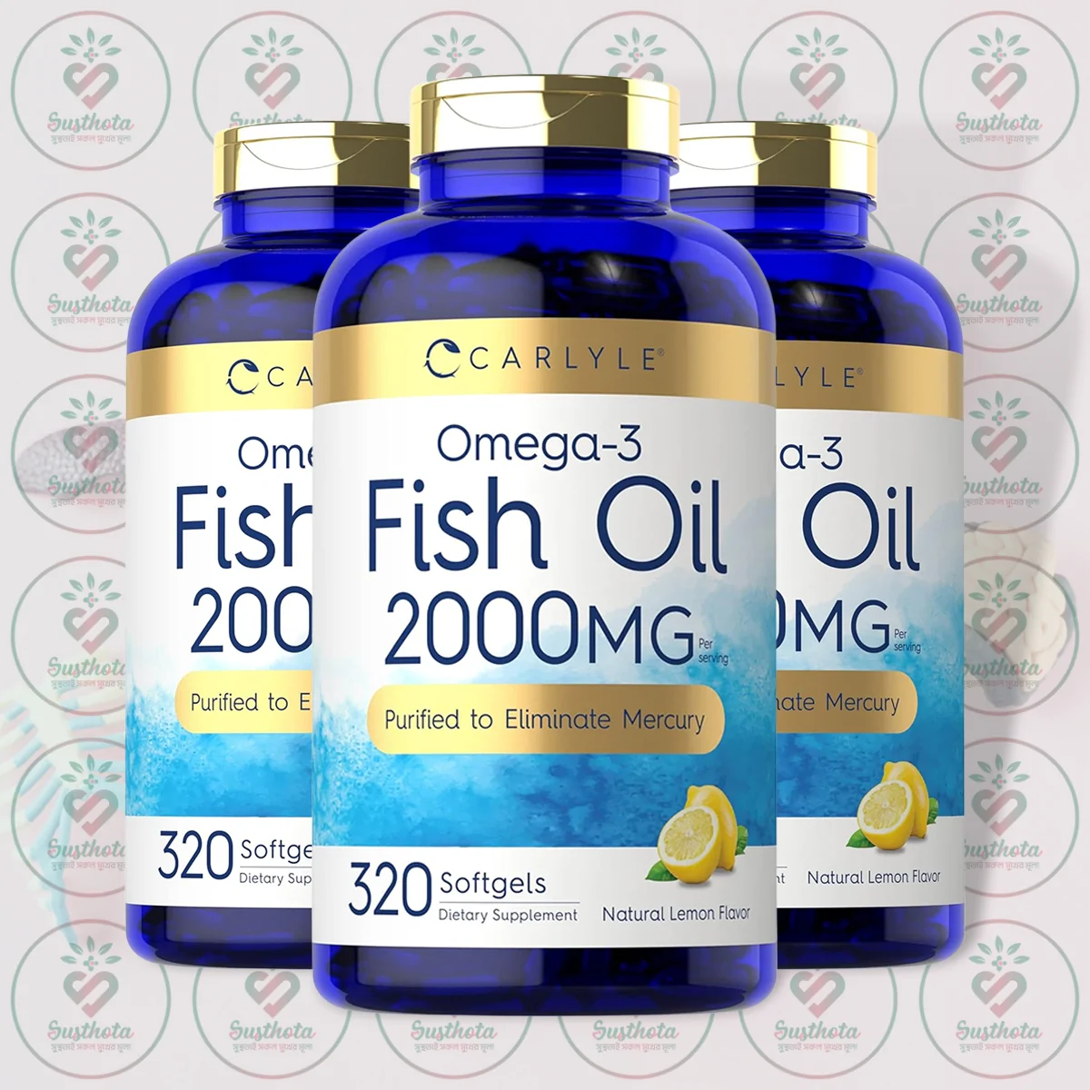 Carlyle Omega-3 Fish Oil – 2000Mg – 320 Softgels In Bangladesh Image 02 Carlyle Omega-3 Fish Oil – 2000Mg – 320 Softgels In Bangladesh Image 02