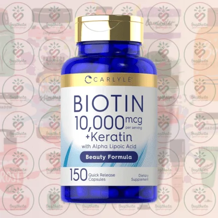 Carlyle Biotin – 10,000 mcg – 150 Quick Release Capsules in Bangladesh Image 01