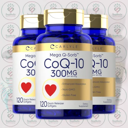 Carlyle Mega Q-Sorb CoQ-10 – 300 mg – 120 Quick Release Softgels in Bangladesh Image 02