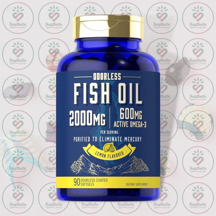 Carlyle Odorless Fish Oil - 2000Mg - 90 Softgels In Bangladesh Image 01