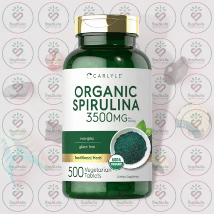 Carlyle Organic Spirulina – 3500 mg – 500 Vegetarian Tablets in Bangladesh Image 01