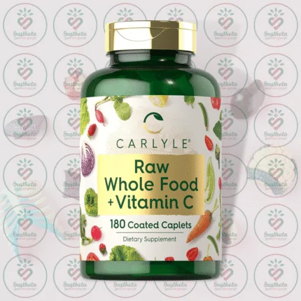 Carlyle Raw Whole Food + Vitamin C - 500 mg - 180 Coated Caplets in Bangladesh Image 01