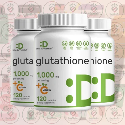Deal Supplement Glutathione + Vitamin C - 1000 mg - 120 Capsules in Bangladesh Image 02