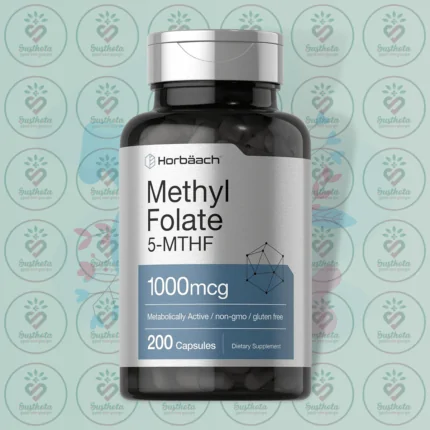 Horbäach Methyl Folate 5-MTHF – 1000mcg – 200 Capsules in Bangladesh Image 01