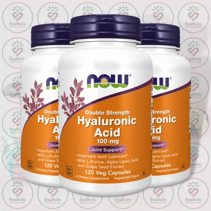 NOW Double Strength Hyaluronic Acid – 100 mg – 120 Veg Capsules in Bangladesh Image 02