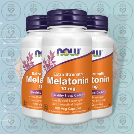 NOW Extra Strength Melatonin – 10 mg – 100 Veg Capsules in Bangladesh Image 02