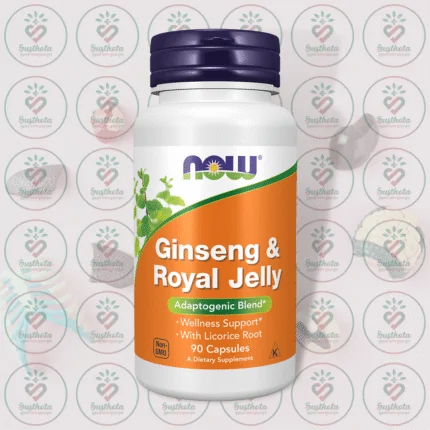 NOW Ginseng & Royal Jelly Adaptogenic Blend - 90 Capsules in Bangladesh Image 01