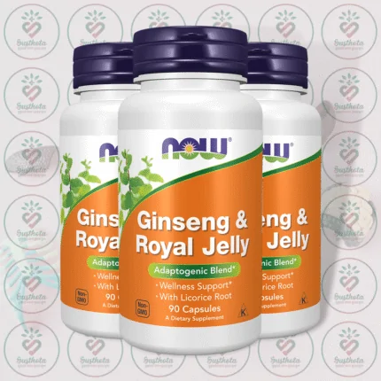 NOW Ginseng & Royal Jelly Adaptogenic Blend - 90 Capsules in Bangladesh Image 02