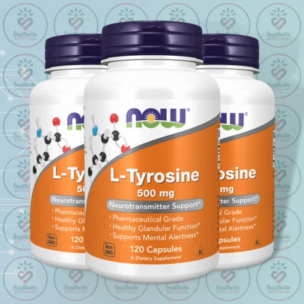 NOW L-Tyrosine – 500 mg – 120 Capsules in Bangladesh Image 02