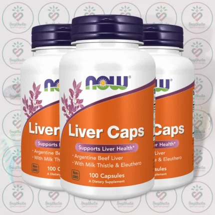 NOW Liver Caps - Argentine Beef Liver with Milk Thistle & Eleuthero - 100 Capsules in Bangladesh Image 02
