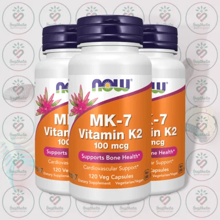 NOW MK-7 Vitamin K2 – 100 mcg – 120 Veg Capsules in Bangladesh Image 02