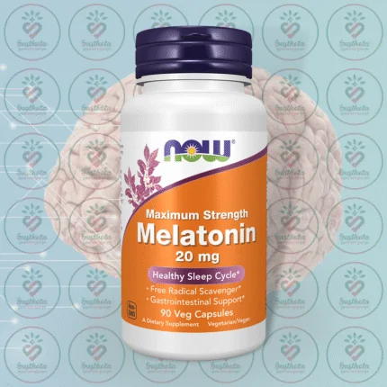 NOW Maximum Strength Melatonin – 20 mg – 90 Veg Capsules in Bangladesh Image 01