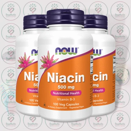 NOW Niacin – 500 mg – 100 Veg Capsules in Bangladesh Image 02