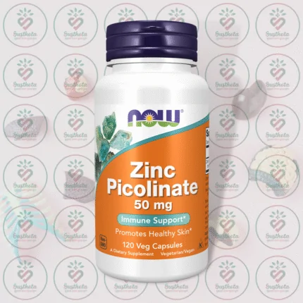 NOW Zinc Picolinate – 50 mg – 120 Veg Capsules in Bangladesh Image 01