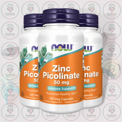 NOW Zinc Picolinate – 50 mg – 120 Veg Capsules in Bangladesh Image 02