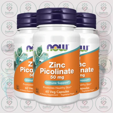 NOW Zinc Picolinate – 50 mg – 60 Veg Capsules in Bangladesh Image 02