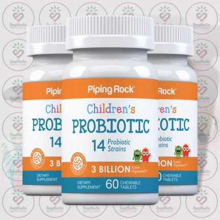 Piping Rock Children's Probiotic - 3 Billion Active Organisms - 60 Chewable Tablets in Bangladesh Image 02