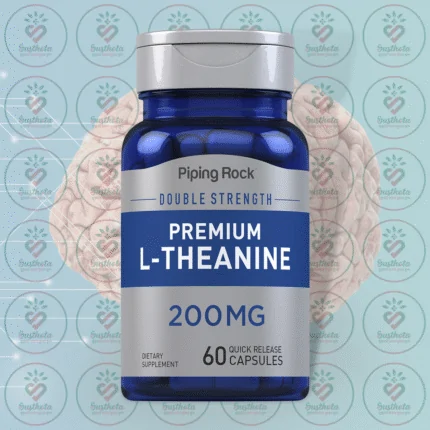 Piping Rock Premium L-Theanine - 200mg - 60 Quick Release Capsules in Bangladesh Image 01