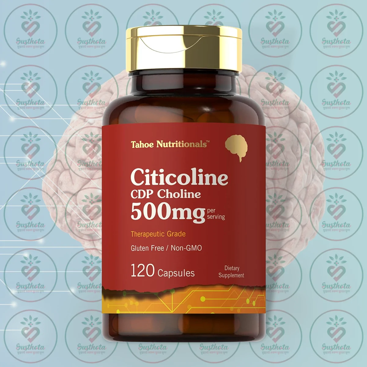 Tahoe Nutritionals Citicoline Cdp Choline - 500Mg - 120 Capsules In Bangladesh Image 01 Tahoe Nutritionals Citicoline Cdp Choline - 500Mg - 120 Capsules In Bangladesh Image 01