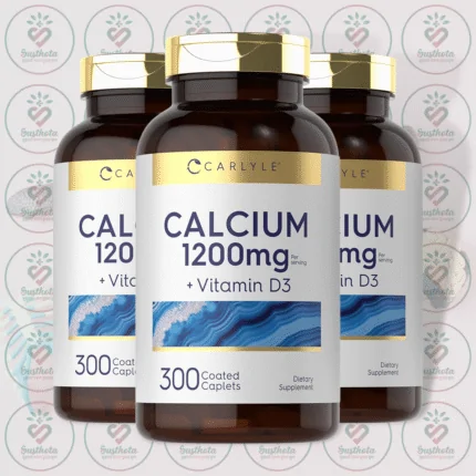 Carlyle Calcium 1200mg + Vitamin D3 – 300 Coated Caplets in Bangladesh Image 02
