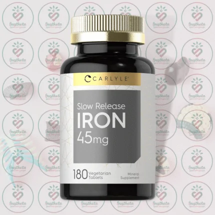 Carlyle Slow Release Iron – 45 mg – 180 Vegetarian Tablets in Bangladesh Image 01