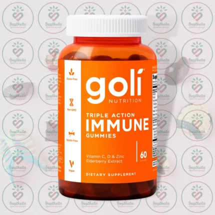 Goli Triple Action Immune Gummies – Vitamin C, D & Zinc – 60 Gummies in Bangladesh Image 01