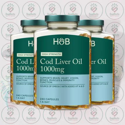 Holland & Barrett Cod Liver Oil - 1000 mg - 240 Capsules in Bangladesh Image 02